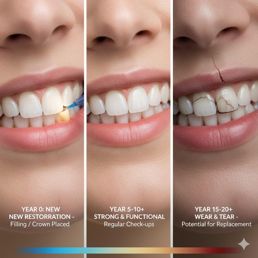 How Long Do Dental Fillings or Crowns Last?